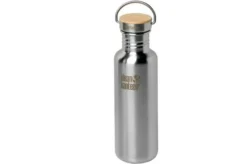 Klean Kanteen Reflect 800 Ml Water Bottle With Bamboo Cap, Brushed Stainless
