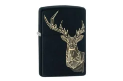 Zippo Stag Design 218-064741, Black Matte, Lighter