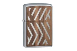 Zippo Woodchuck Walnut Emblem Herringbone Sweep 29902-000002, Lighter